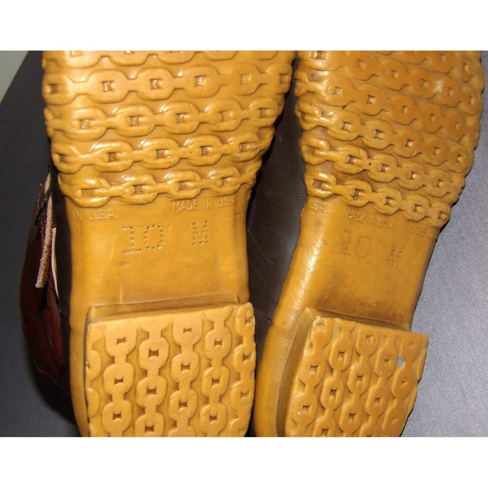 L.L. Bean Vintage Brown Buckle MAINE Hunting Show Duck Boots Men's 10M